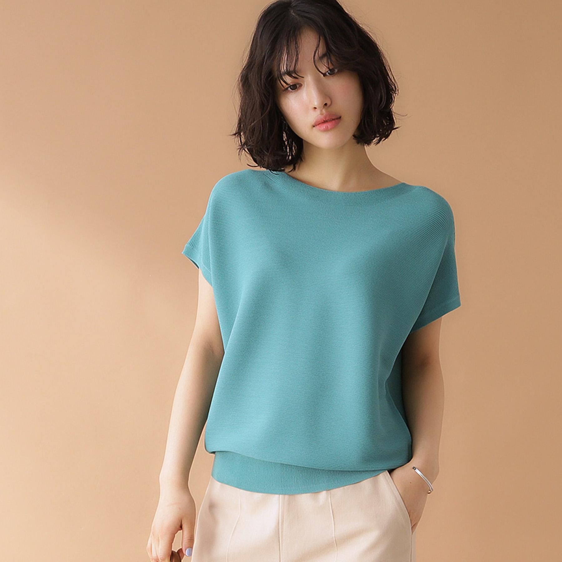 THE SHOP TK「美人フレンチニット【8色展開/WEB限定カラー/洗濯機OK/毛玉になりにくい】」|ニット・セーター|