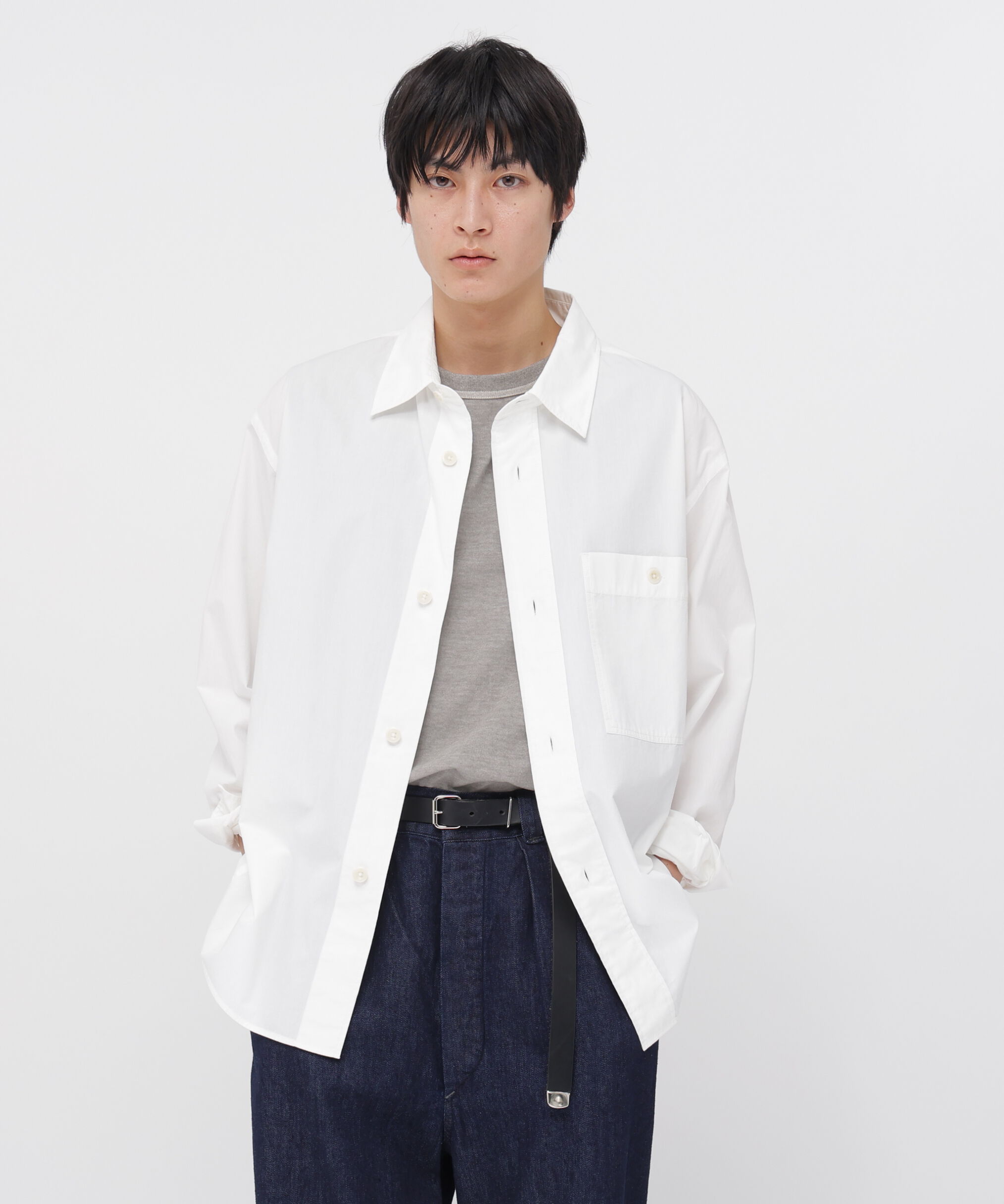 MHL.「ORGANIC COTTON SHIRTING SHIRT」|シャツ・ブラウス|WHITE