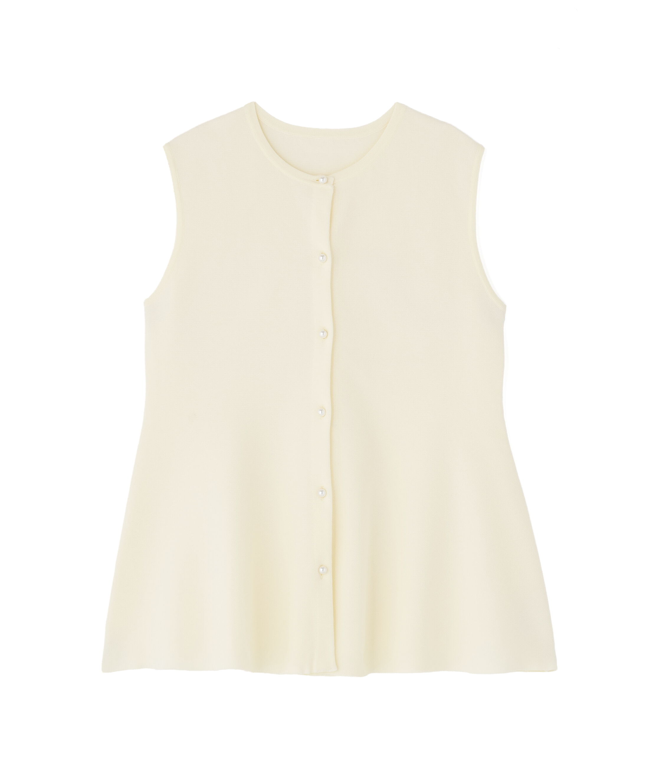  「ペプラムニットジレ」|ニット・セーター|