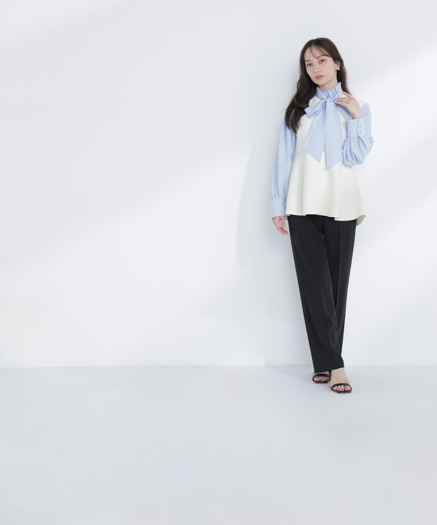  「ペプラムニットジレ」|ニット・セーター|