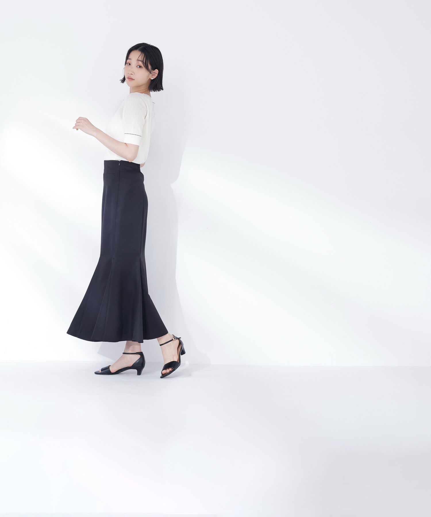  「フロントボタンステッチニット」|ニット・セーター|