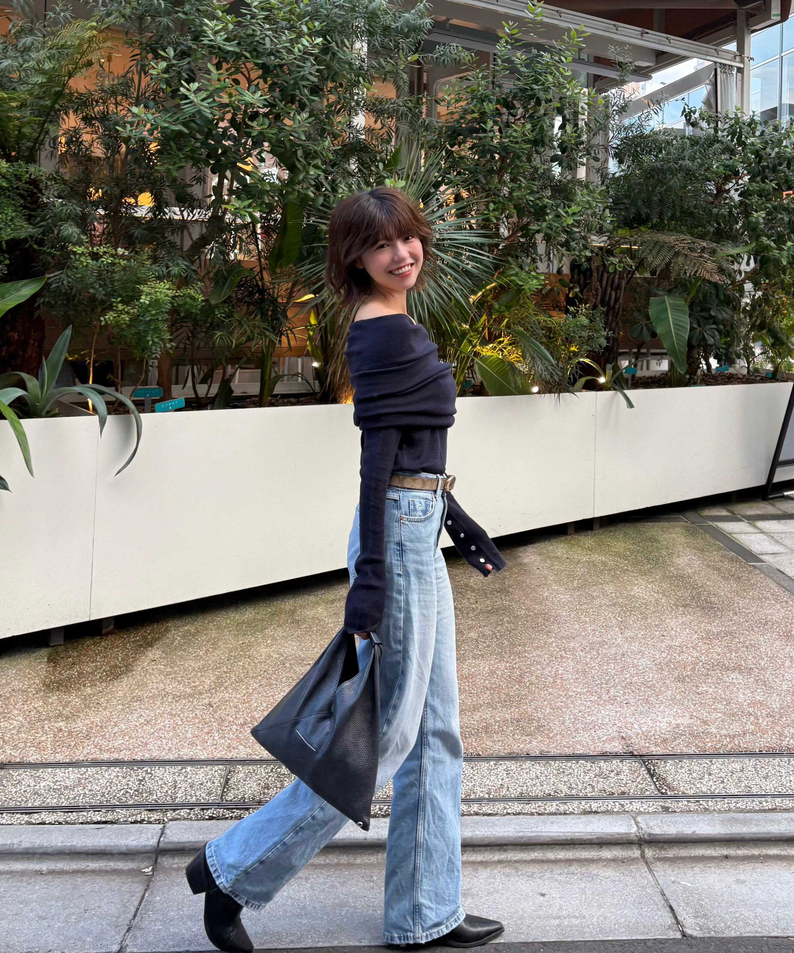  「袖口ボタンオフショルニット〈MFM〉」|ニット・セーター|