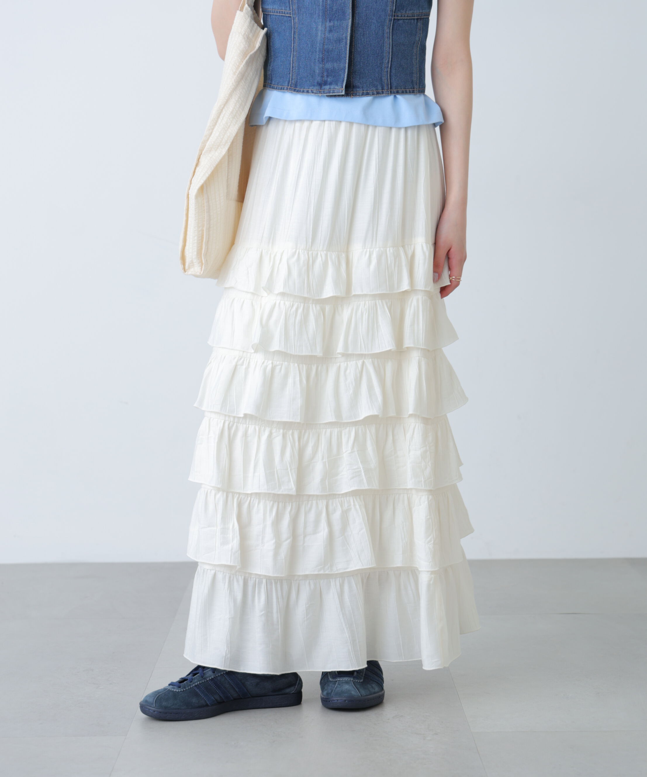  「フリルティアードナロースカート」|スカート|