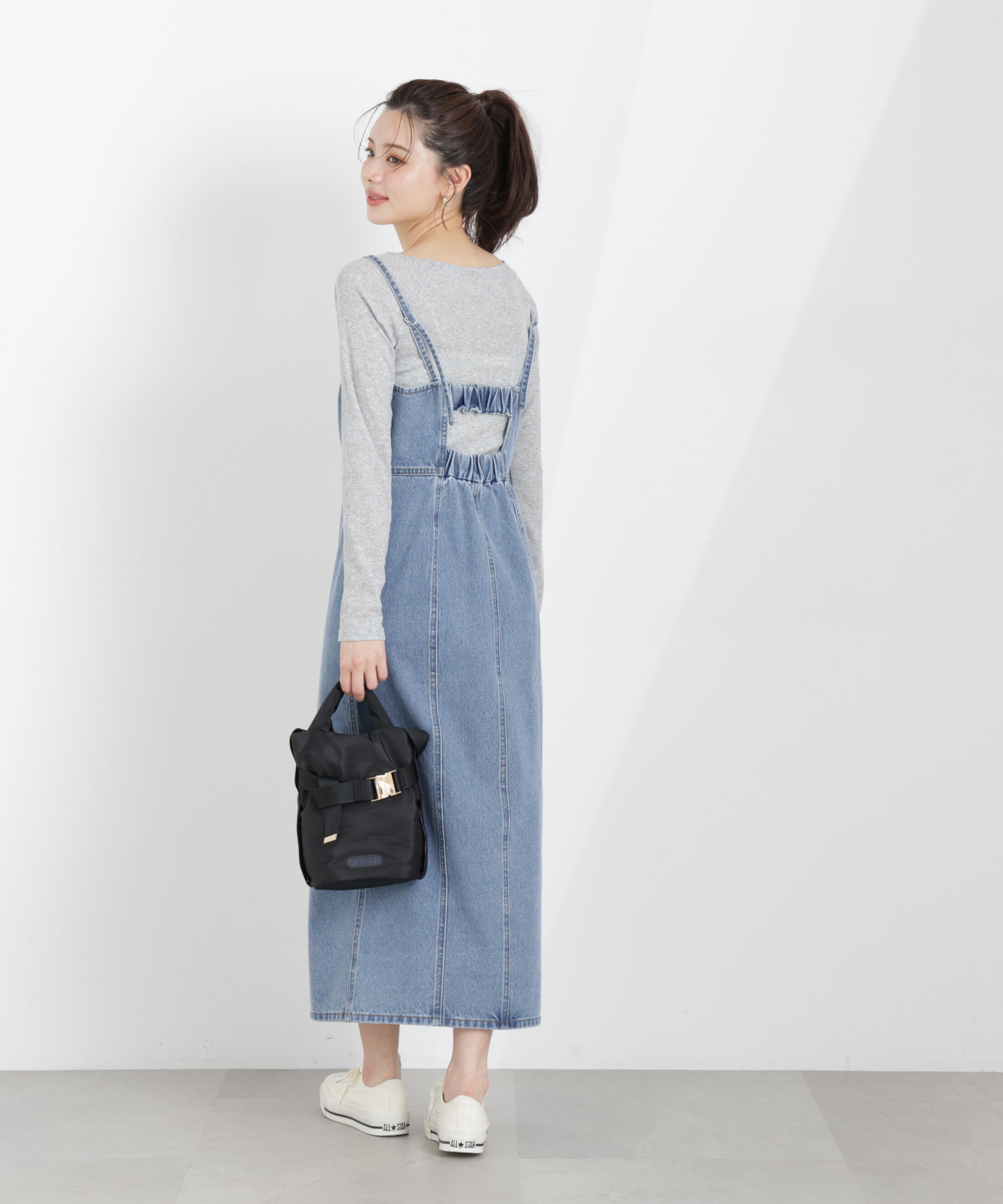 PROPORTION BODY DRESSING「〈a/mie〉デニムジャンスカ　26SS」|ワンピース|