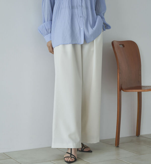 Doux archives「多機能ツータックワイドパンツ」|チノ|