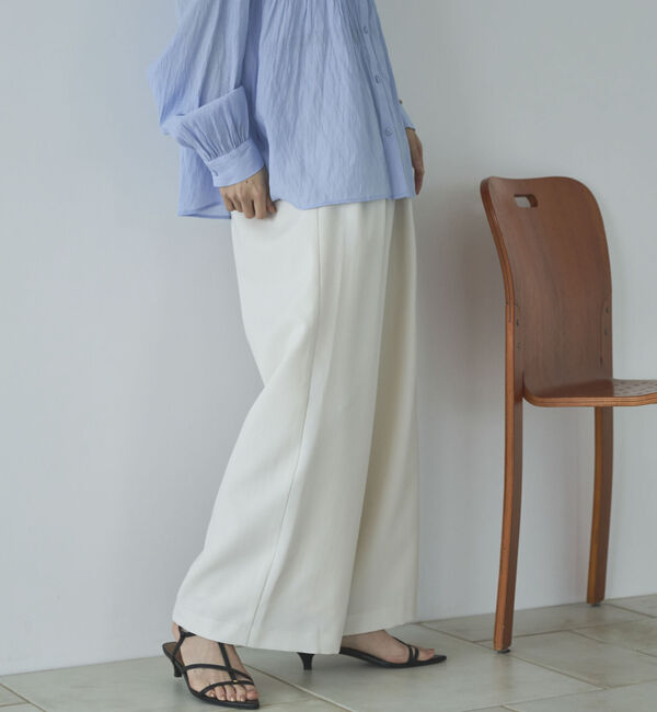 Doux archives「多機能ツータックワイドパンツ」|チノ|