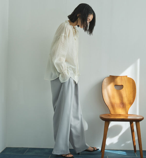 Doux archives「多機能ツータックワイドパンツ」|チノ|