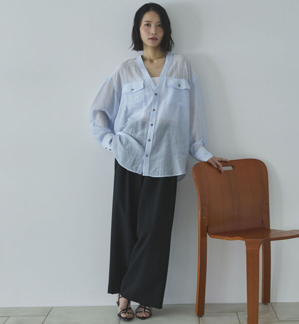 Doux archives「多機能ツータックワイドパンツ」|チノ|