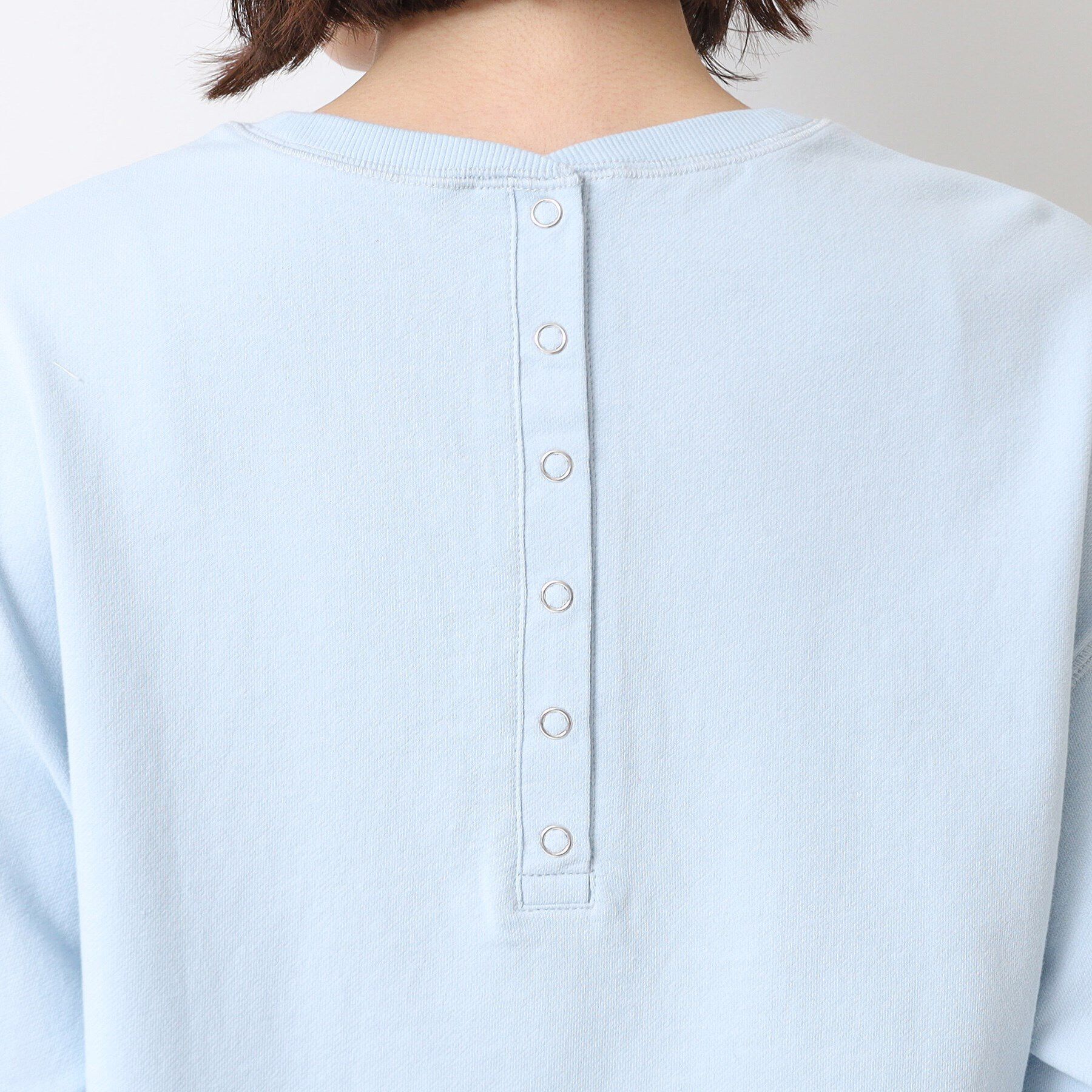 Dessin「【360度可愛い・洗える】バックヘンリーカットソー（9分袖/XS~L）」|Tシャツ・カットソー|