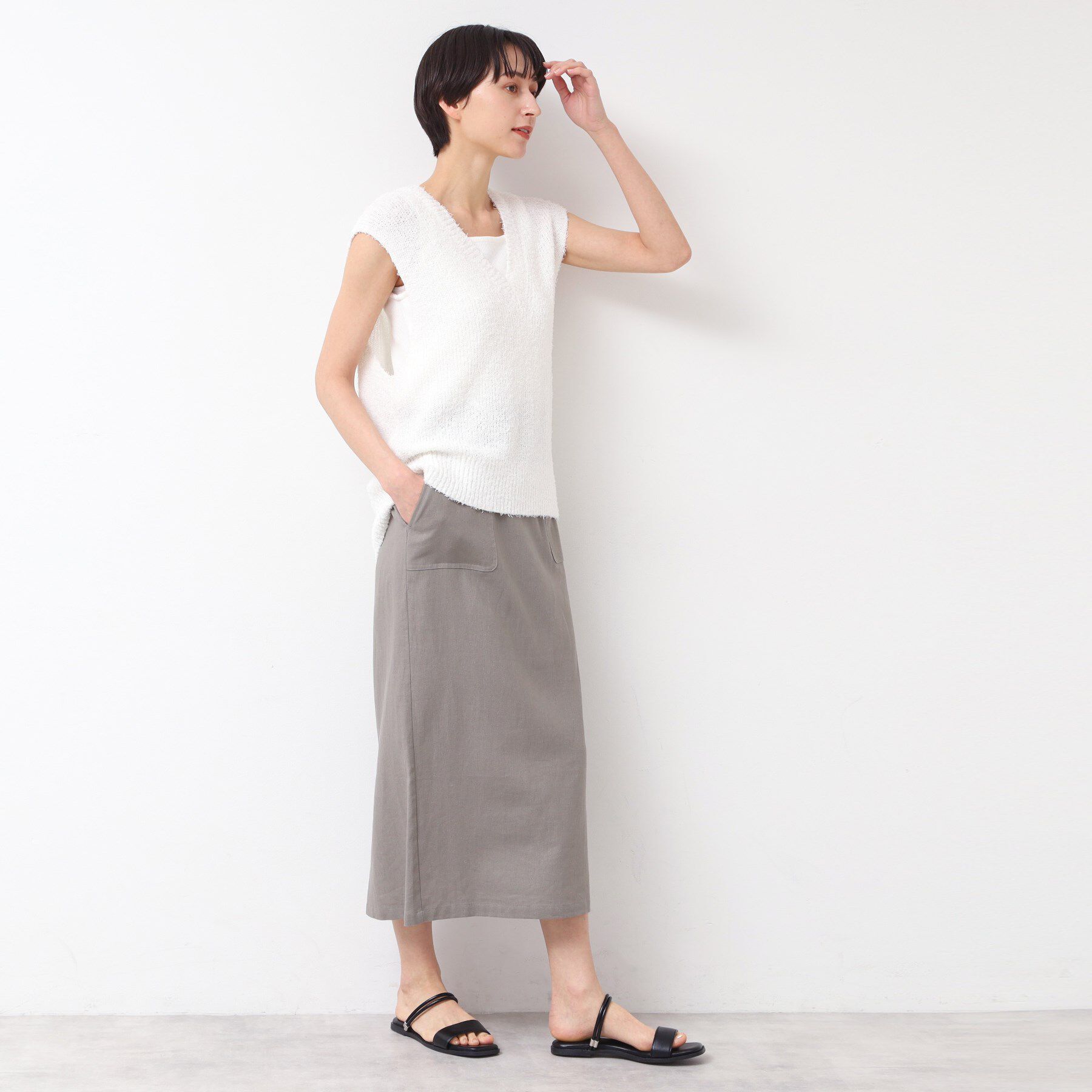 Dessin「【洗える】シャギーベスト」|ベスト・ジレ|