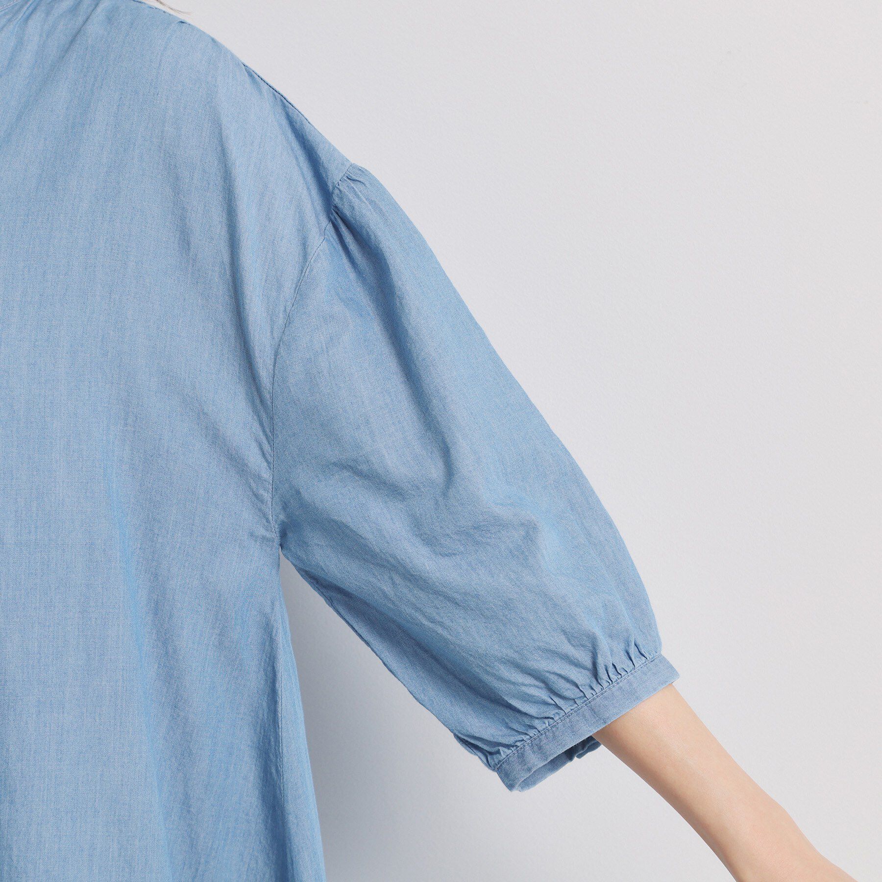 ITS&rsquo;DEMO「【洗濯機OK】シアーデニムワンピース」|ワンピース|