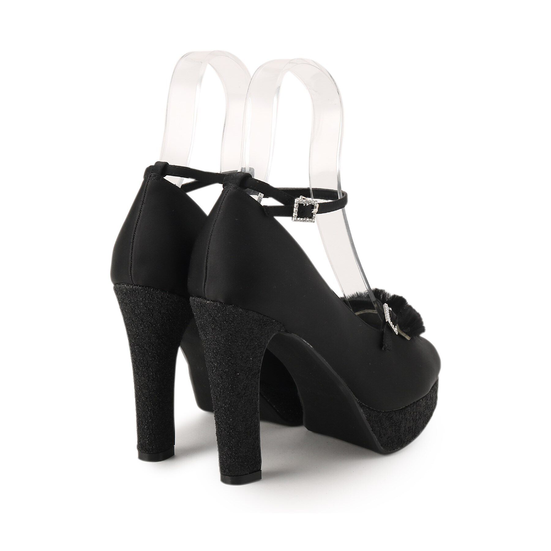 ESPERANZA「4WAYファー厚底グリッターパンプス」|パンプス|