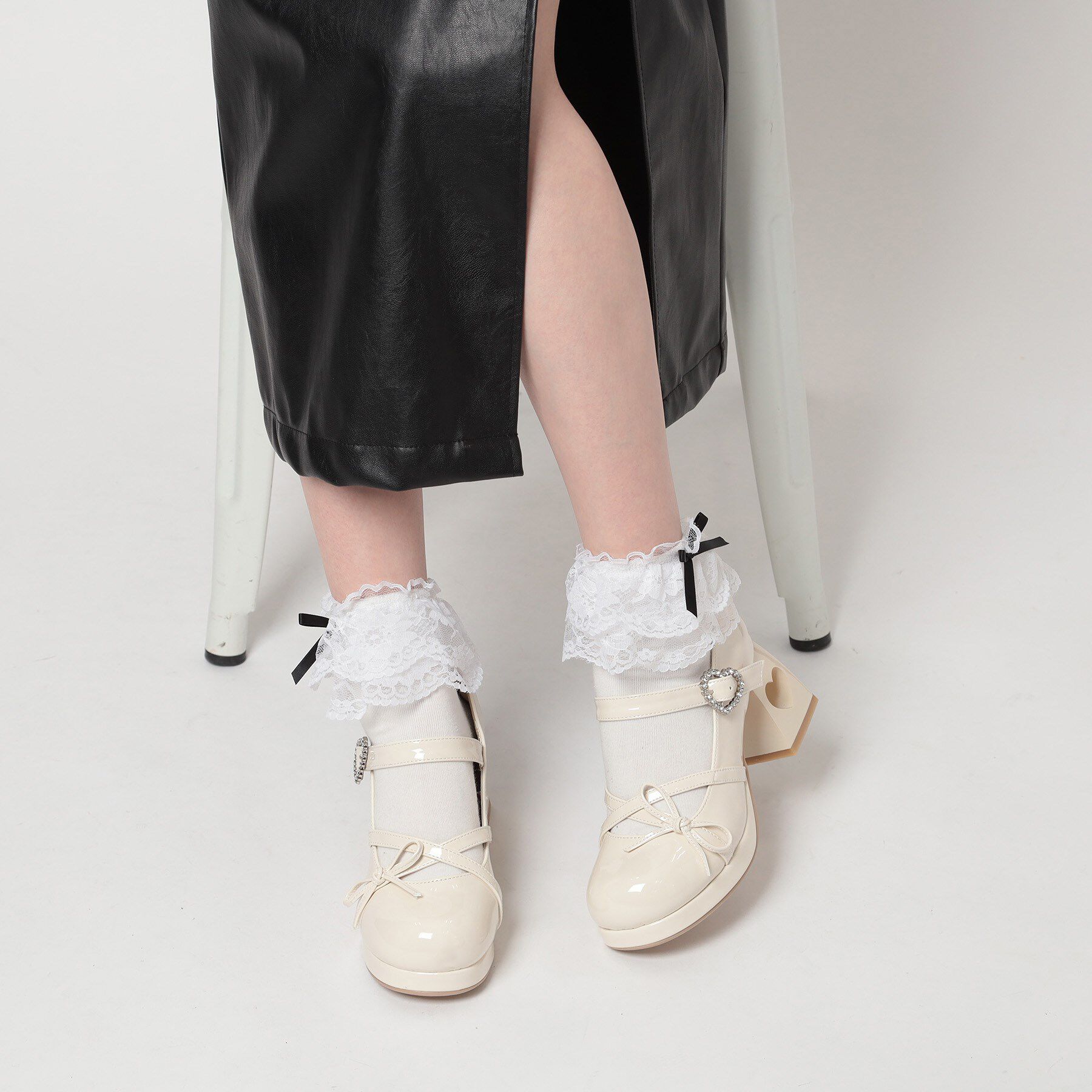 csT&P「厚底ハートヒールストラップパンプス」|パンプス|