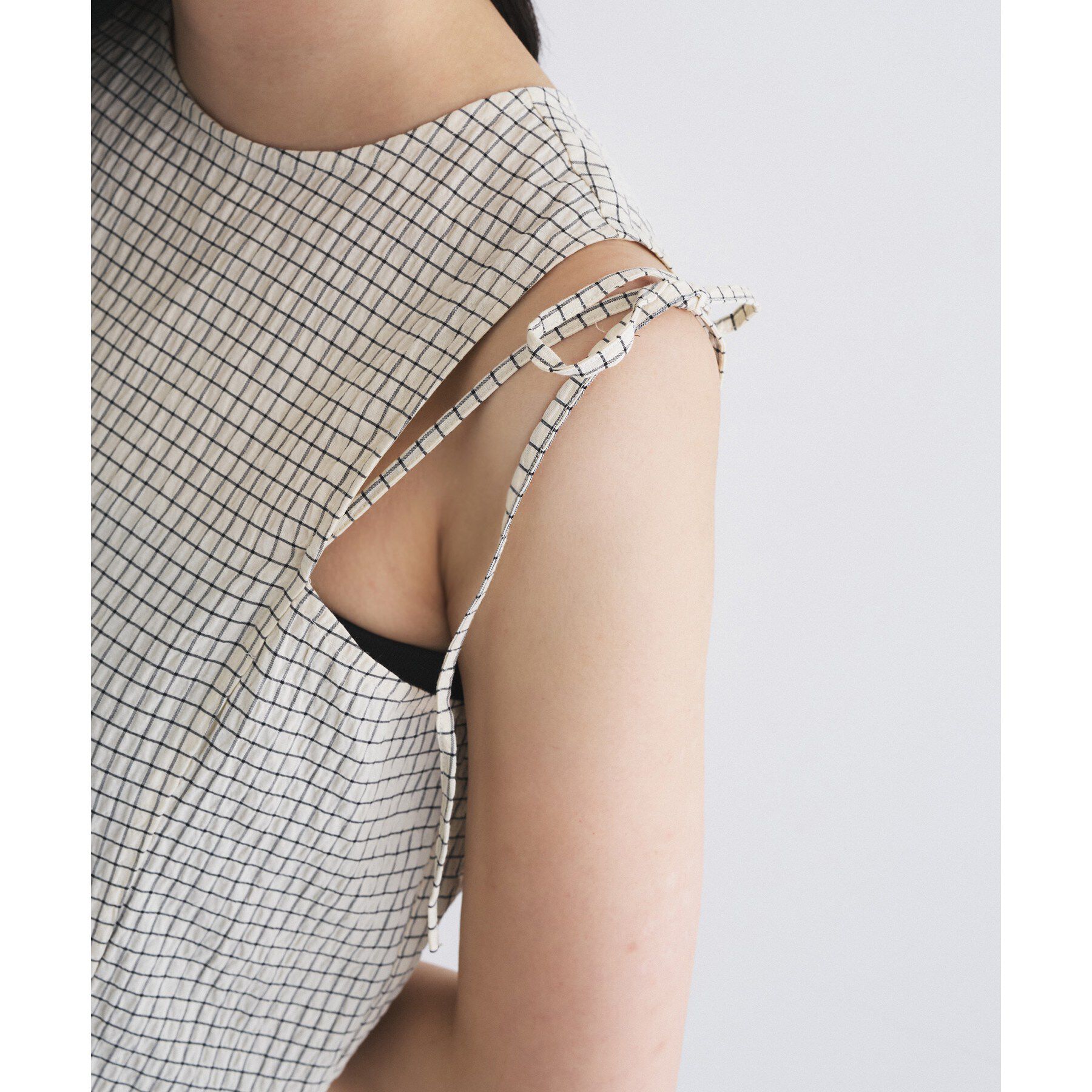 CODE A「shoulder ribbon dress」|ワンピース|