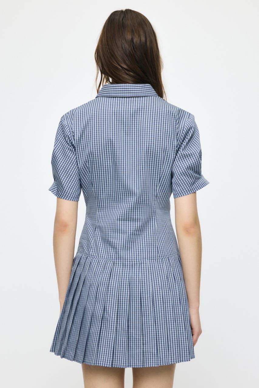 MOUSSY「PLEATED SHIRT MINI ドレス」|ワンピース|