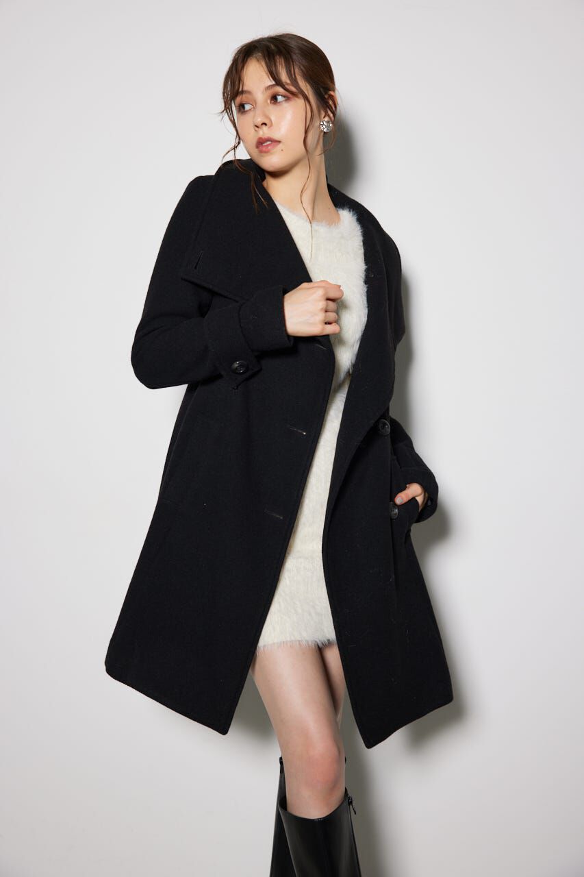 rienda「オーバーネックシンデレララインミニコート」|その他|