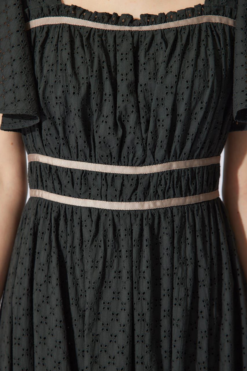 rienda「コットンレースフレアワンピース」|ワンピース|