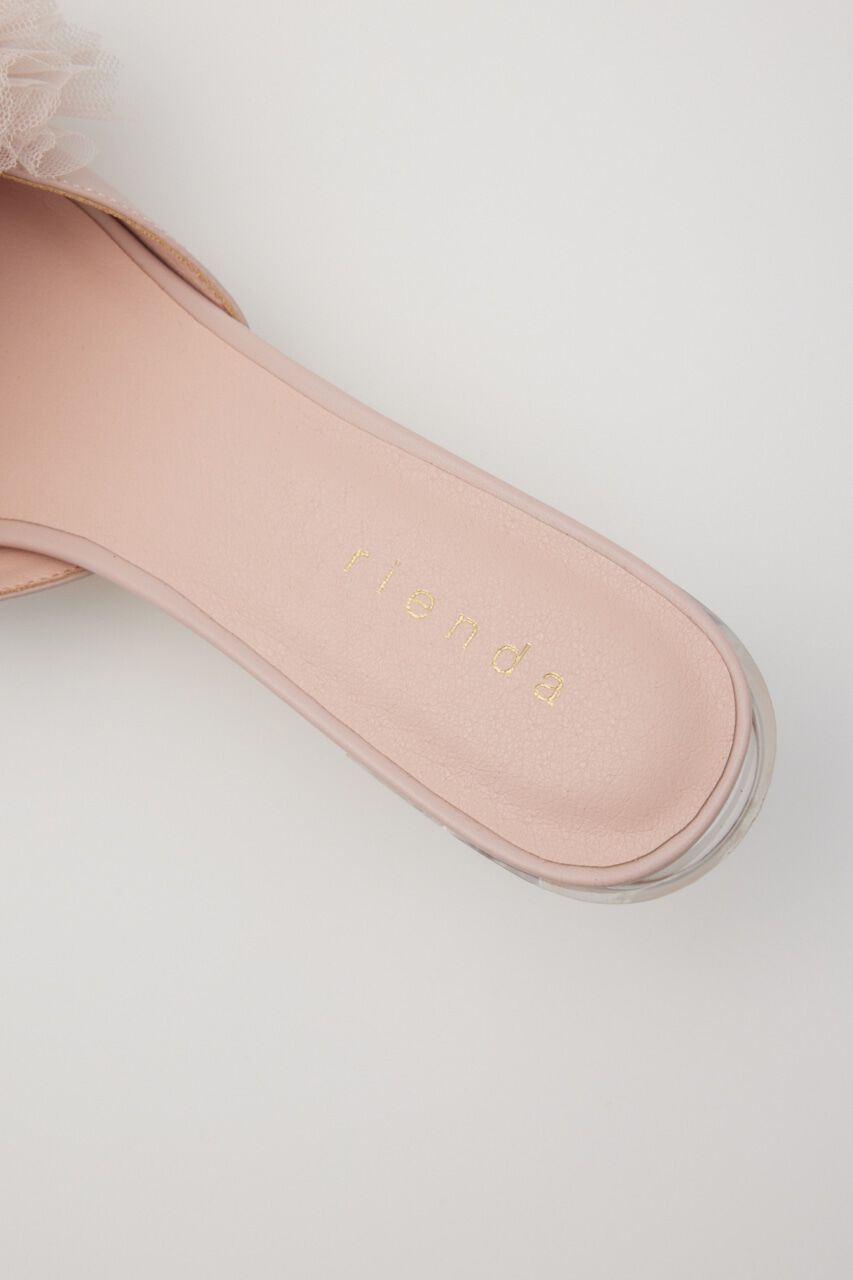 rienda「クリアヒールチュールサンダル」|サンダル|