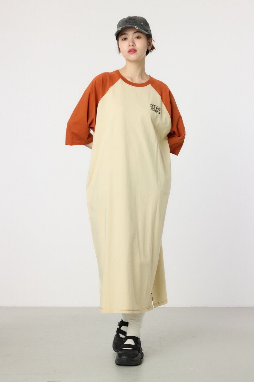 RODEO CROWNS「ロゴラグランスリーブワンピース」|ワンピース|BRN