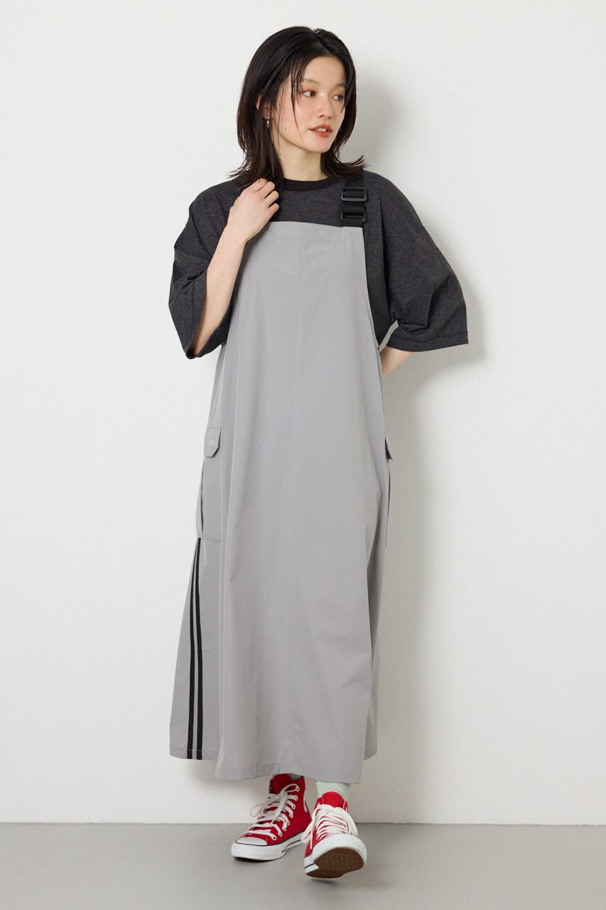 RODEO CROWNS「W/Rサイドラインジャンパースカート」|ワンピース|GRY