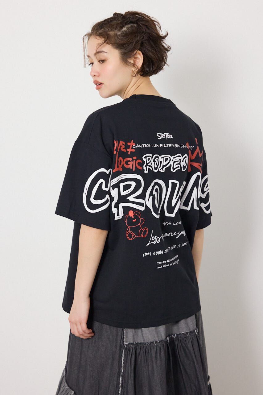 RODEO CROWNS「Graffiti プリントTシャツ」|Tシャツ・カットソー|BLK