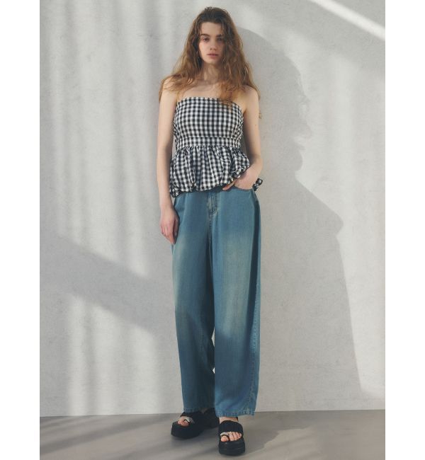 CALNAMUR「LAYERED LOOSE DENIM/レイヤードルーズデニム」|デニム|