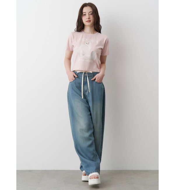 CALNAMUR「LAYERED LOOSE DENIM/レイヤードルーズデニム」|デニム|