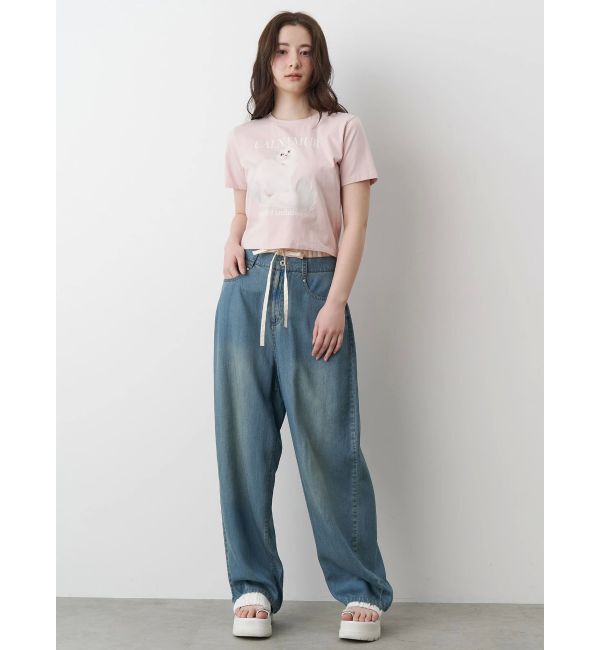 CALNAMUR「LAYERED LOOSE DENIM/レイヤードルーズデニム」|デニム|