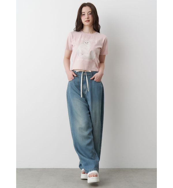 CALNAMUR「LAYERED LOOSE DENIM/レイヤードルーズデニム」|デニム|