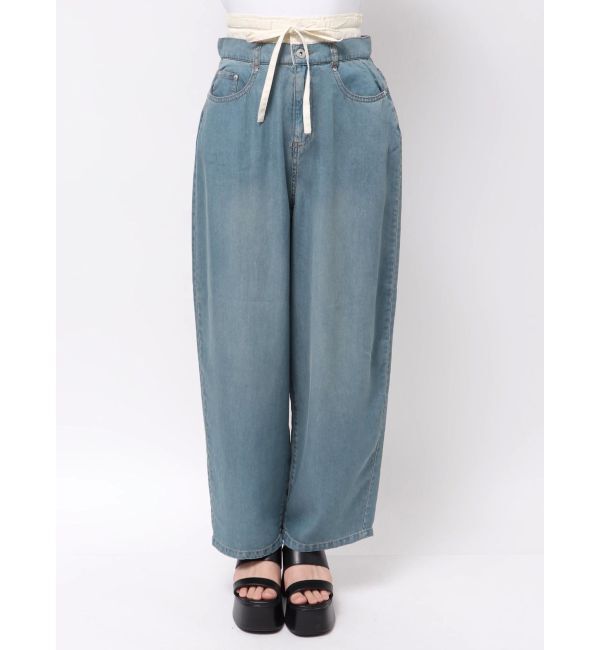 CALNAMUR「LAYERED LOOSE DENIM/レイヤードルーズデニム」|デニム|