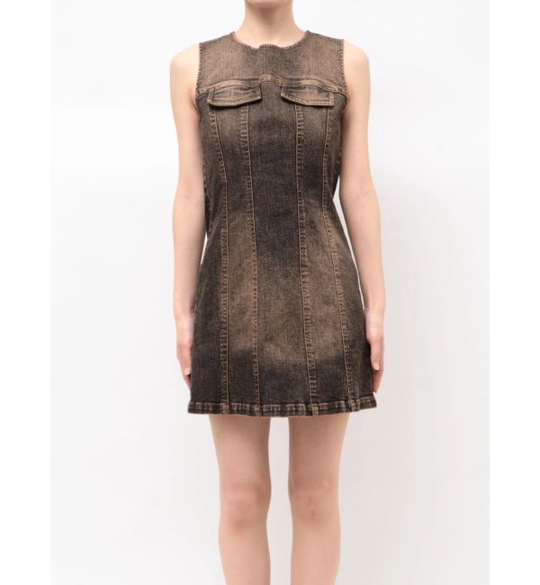 CALNAMUR「ユーズドライクデニムノースリワンピ」|ワンピース|