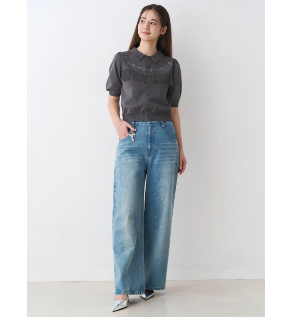 CALNAMUR「キーチャームデニムパンツ」|デニム|