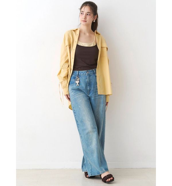 CALNAMUR「キーチャームデニムパンツ」|デニム|