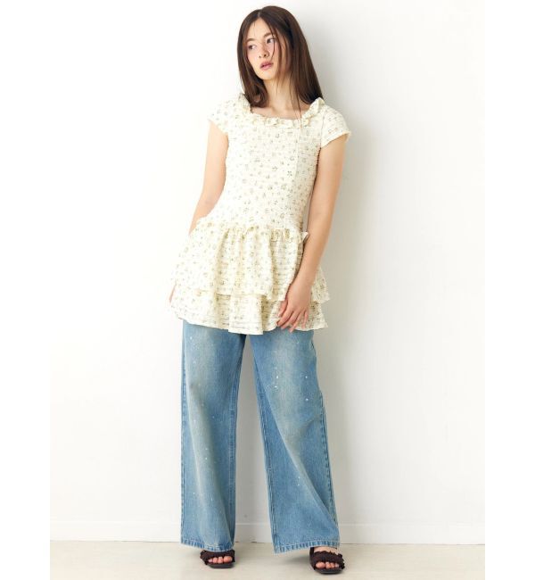 CALNAMUR「キーチャームデニムパンツ」|デニム|