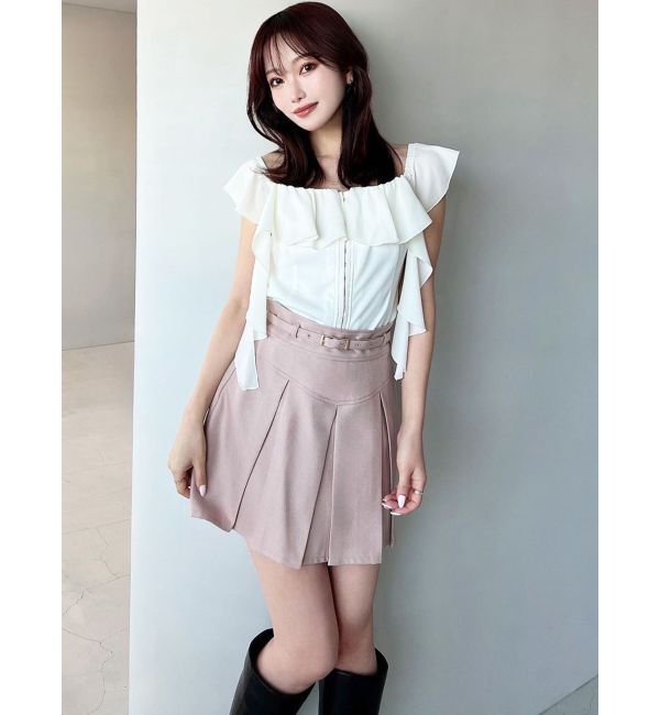 RESEXXY「コルセットラッフルブラウス」|シャツ・ブラウス|