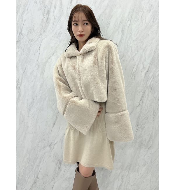 dazzlin「カーデレイヤーバックオープンミニワンピース」|ワンピース|