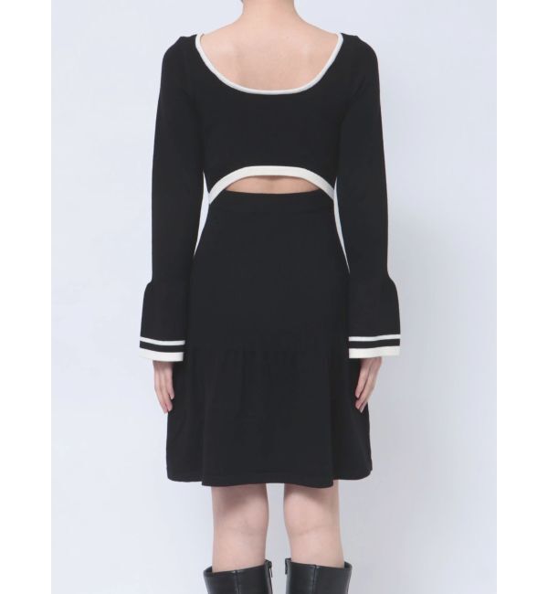 dazzlin「カーデレイヤーバックオープンミニワンピース」|ワンピース|