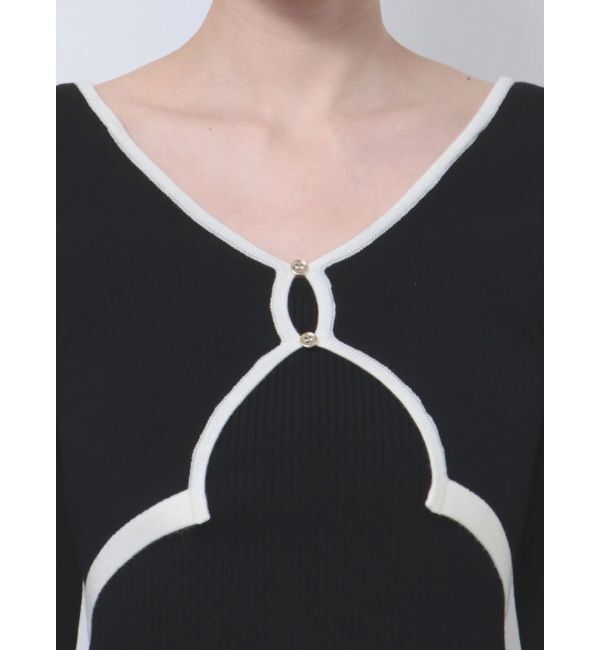 dazzlin「カーデレイヤーバックオープンミニワンピース」|ワンピース|