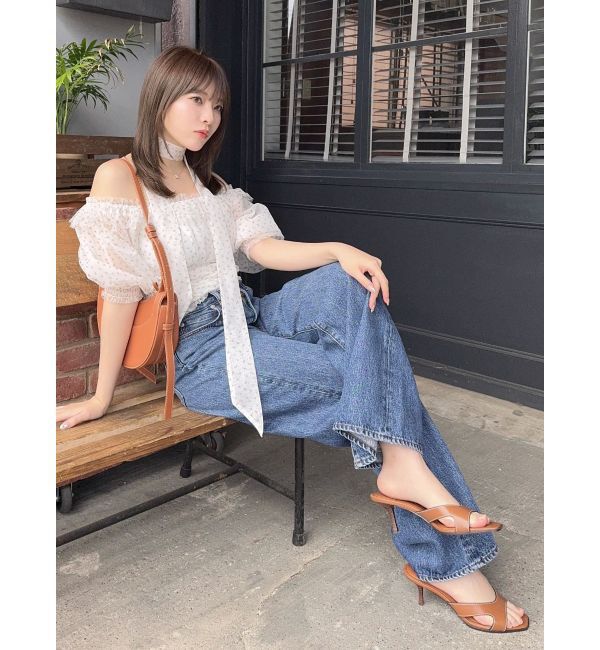 dazzlin「ネックピース付チュールブラウス」|シャツ・ブラウス|