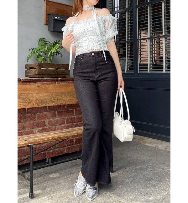 dazzlin「ネックピース付チュールブラウス」|シャツ・ブラウス|