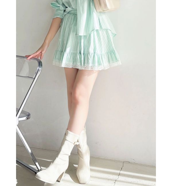 dazzlin「イレヘムシャツミニスカート」|スカート|