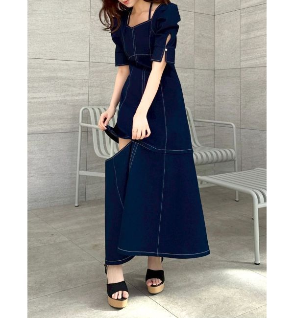 dazzlin「【再生産分】2WAYスイッチングステッチワンピース」|ワンピース|