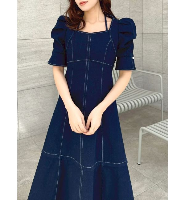 dazzlin「【再生産分】2WAYスイッチングステッチワンピース」|ワンピース|