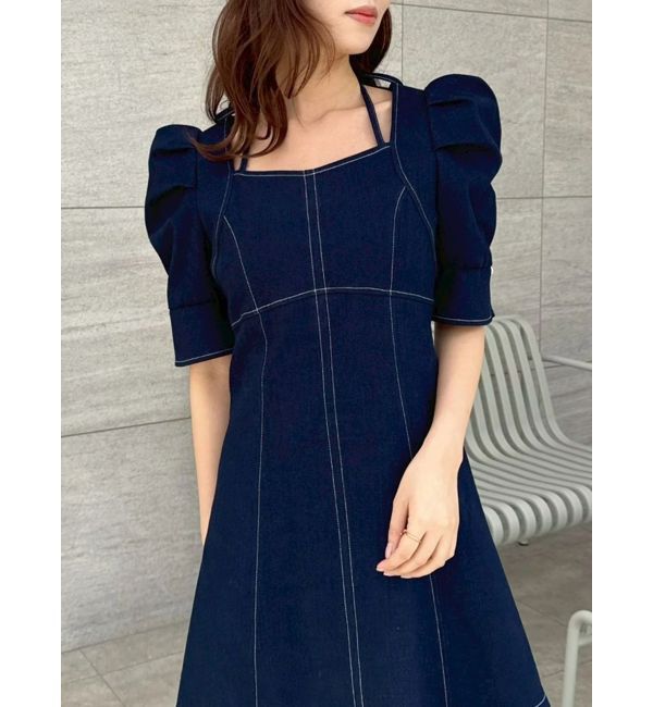 dazzlin「【再生産分】2WAYスイッチングステッチワンピース」|ワンピース|