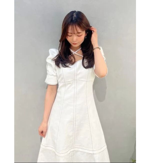 dazzlin「【再生産分】2WAYスイッチングステッチワンピース」|ワンピース|