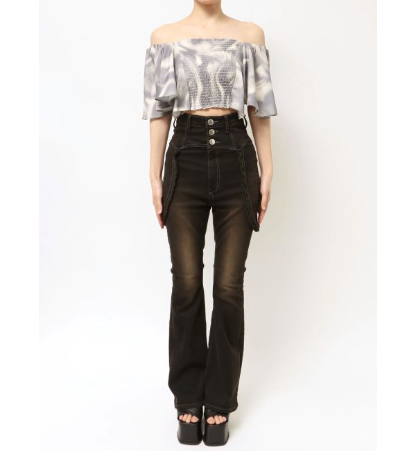 EMODA「ペタルスリーブショートトップ」|Tシャツ・カットソー|