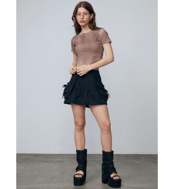 EMODA「ハングポケットフレアミニスカート」|スカート|