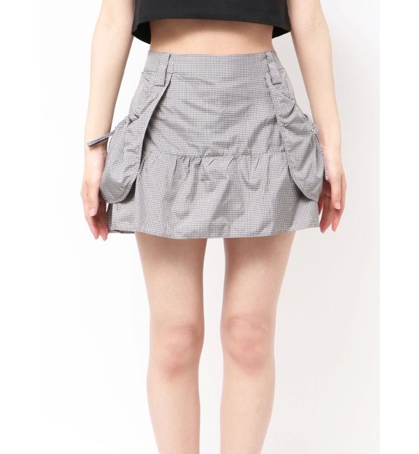 EMODA「ハングポケットフレアミニスカート」|スカート|ライトミックス