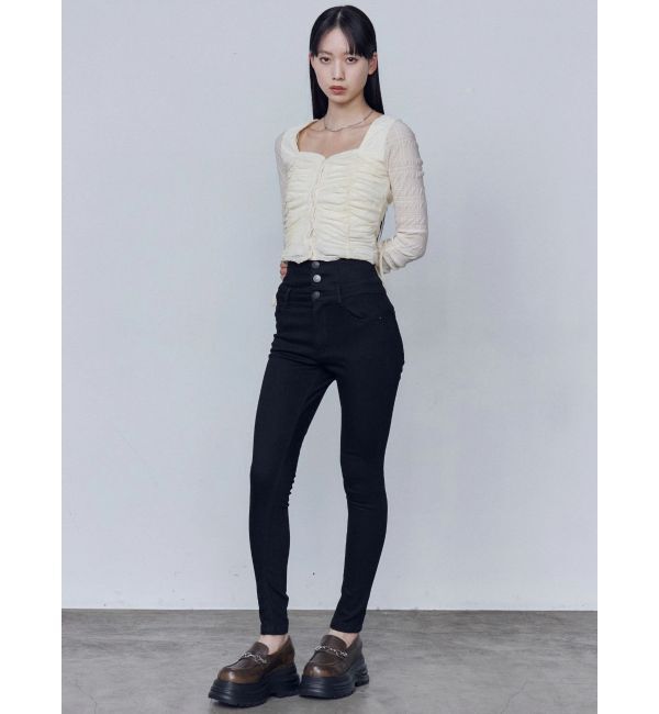 EMODA「【ELDER】SYMハイウエストデニム」|デニム|