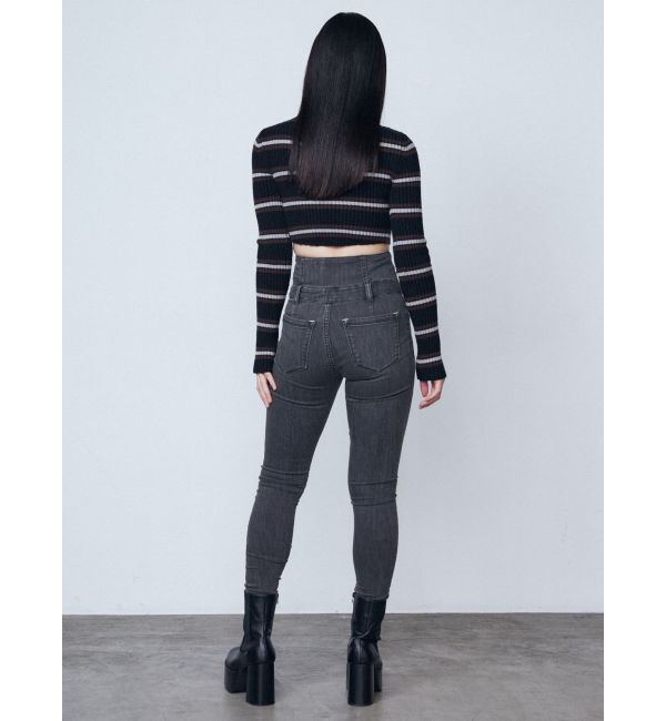 EMODA「【ELDER】SYMハイウエストデニム」|デニム|